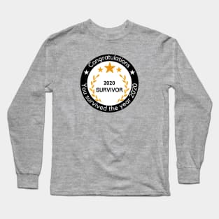 2020 survivor badge Long Sleeve T-Shirt